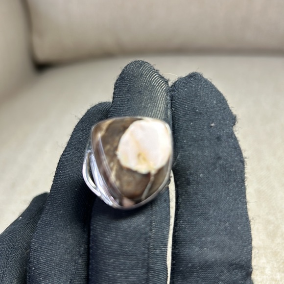 Jay king, petrified, wood ring - Picture 4 of 5